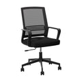 Artiss Mesh Office Chair Black Mid Back Computer Gaming Work