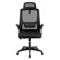 Artiss Ergonomic Office Chair Mesh Deak Chair with Flip-up Arms Adjustable Headrest Black