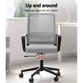 Artiss Mesh Office Chair Grey Computer Gaming Desk Work Study
