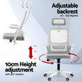 Artiss Office Chair Ergonomic Computer Desk Chair Grey Adjustable