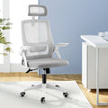 Artiss Office Chair Ergonomic Computer Desk Chair Grey Adjustable