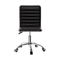 Artiss Office Chair PU Leather Low Back Black Conference