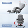 Artiss Executive Office Chair Fabric Racing Computer Desk w Footrest