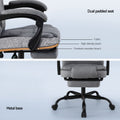 Artiss Executive Office Chair Fabric Racing Computer Desk w Footrest
