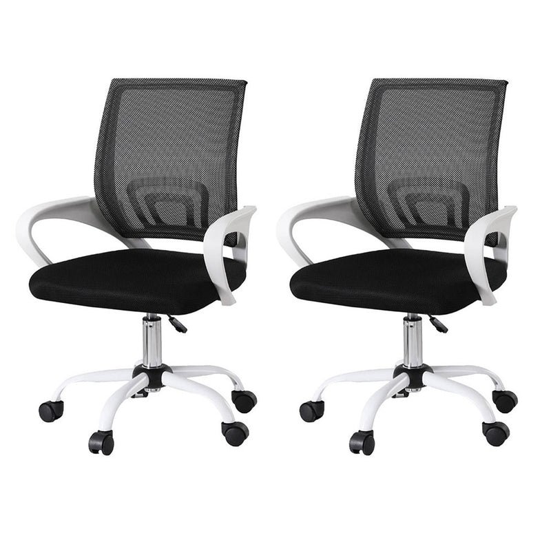 Artiss Office Chair Mesh Mid Back Gaming Computer Desk Work Study 2x