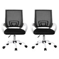 Artiss Office Chair Mesh Mid Back Gaming Computer Desk Work Study 2x