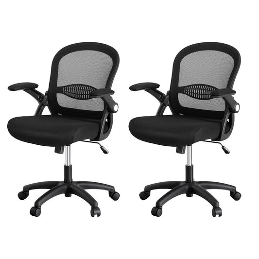 Artiss 2x Mesh Office Chair Computer Gaming Desk Chairs Mid Back