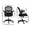 Artiss 2x Mesh Office Chair Computer Gaming Desk Chairs Mid Back