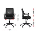 Artiss Ergonomic Mesh Office Chair Lumbar Support Height Adjustable Black