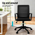 Artiss Ergonomic Mesh Office Chair Lumbar Support Height Adjustable Black