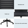 Artiss Ergonomic Mesh Office Chair Lumbar Support Height Adjustable Black