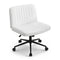Artiss Office Chair Criss Cross Wheels Height Adjustable PU White