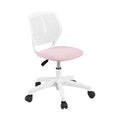Artiss Ergonomic Office Chair Armless Study Chair Height Adjustable for Girls Boys Teens Pink