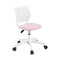 Artiss Ergonomic Office Chair Armless Study Chair Height Adjustable for Girls Boys Teens Pink