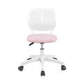 Artiss Ergonomic Office Chair Armless Study Chair Height Adjustable for Girls Boys Teens Pink