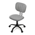 Artiss Armless Office Chair Grey Ergonomic Adjustable Computer Desk