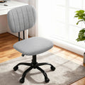 Artiss Armless Office Chair Grey Ergonomic Adjustable Computer Desk