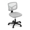 Artiss Armless Office Chair Grey Fabric Height Adjustable Swivel Desk