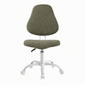 Artiss Armless Office Chair Ergonomic Soft Fleece Height Adjustable Vanity Desk Chair Green