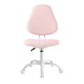 Artiss Armless Office Chair Ergonomic Soft Fleece Height Adjustable Vanity Desk Chair Pink