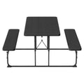 Gardeon 3 Piece Outdoor Dining Set HDPE Bench Lounge Patio
