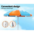 Keezi Kids Picnic Table Chairs Umbrella Sand Water Pit Set