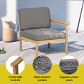 Gardeon 5-Seater Outdoor Sofa Set Wooden Lounge 6pcs