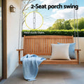 Gardeon 2 Seater Wooden Porch Swing Chair With Chain Outdoor