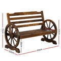 Gardeon Wooden Garden Bench Seat Outdoor Patio Furniture Lounge Chair