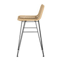 Gardeon Outdoor Bar Stools 2x Rattan Natural Wicker