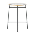 Gardeon Wicker Bar Table Glass Top Outdoor Bistro Patio Dining