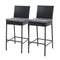 Gardeon Outdoor Bar Stools 2pc Rattan Wicker Dining Chair Set
