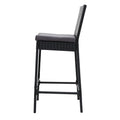 Gardeon Outdoor Bar Stools 2pc Rattan Wicker Dining Chair Set