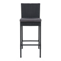 Gardeon Outdoor Bar Stools 4pce Rattan Dining Chair Set