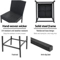 Gardeon Outdoor Bar Stools 4pce Rattan Dining Chair Set