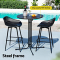 Gardeon 3PC Outdoor Bar Set Stools Dining Chairs Table Patio