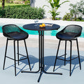 Gardeon 3PC Outdoor Bar Set Stools Dining Chairs Table Patio