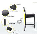 Gardeon 3pc Outdoor Bar Set Wicker Patio Dining Table Stools