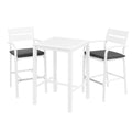 Gardeon Outdoor Bar Set 3-Piece Aluminium Patio Bistro Table Stools