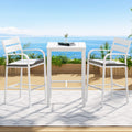 Gardeon Outdoor Bar Set 3-Piece Aluminium Patio Bistro Table Stools
