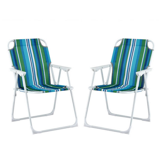 Gardeon Folding Camping Chair Steel Portable Outdoor Patio Furniture