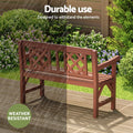 Gardeon 2 Seater Wooden Garden Bench Outdoor Patio Chair Natural