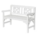 Gardeon 2 Seat Wooden Garden Bench Chair Patio Lounge White