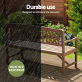 Gardeon 3 Seat Wooden Garden Bench Outdoor Patio Chair Natural