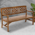 Gardeon 3 Seat Wooden Garden Bench Outdoor Patio Chair Natural