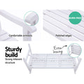 Gardeon 3 Seat Wooden Garden Bench Chair Patio Lounge White