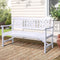 Gardeon 3 Seat Wooden Garden Bench Chair Patio Lounge White