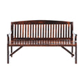 Gardeon 5FT Wooden Garden Bench 3 Seater Charcoal Patio Furniture
