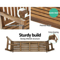 Gardeon 5FT Wooden Garden Bench 3 Seat Patio Chair Natural