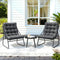 Gardeon 3PC Outdoor Bistro Set Patio Furniture Table Chairs Steel